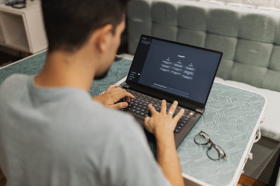 Person and AI interface working in tandem – representing the AI-assisted human-in-the-loop annotation pipelines that define production data work in 2026