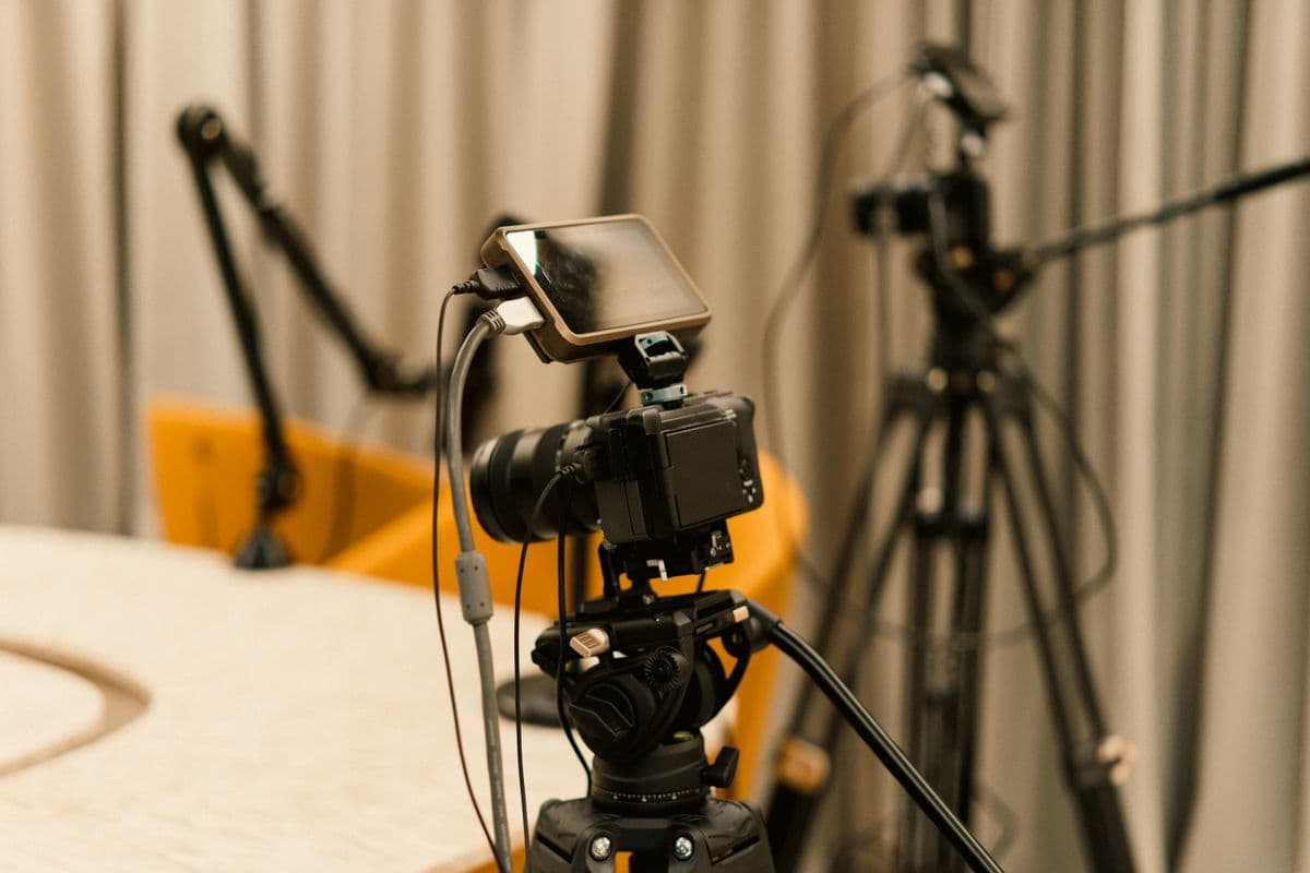 Professional video production setup representing end-to-end video data collection and annotation services for AI